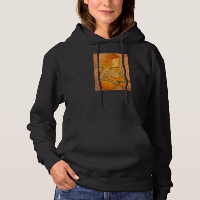 Sudadera dibujo de guitarra acústica (Anverso)