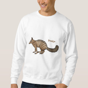 Sudadera Dibujo de ilustración de numbat de dibujos animado