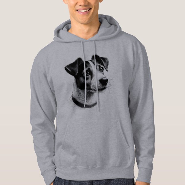Sudadera Dibujo de Jack Russell Terrier (Anverso)