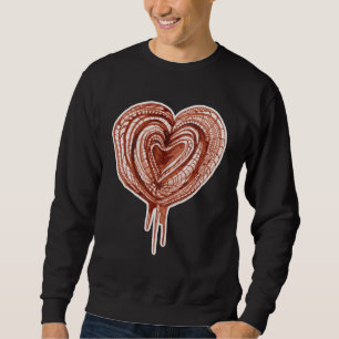 Sudadera Dibujo de la bomba muscular (corazón)