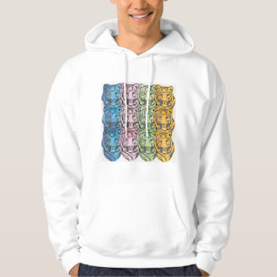 Sudadera Dibujo de patrón de acuarela tigre