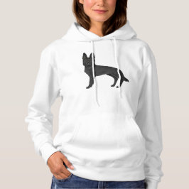 Sudadera Dibujo de perro Cartoon GSD Pastor Alemán negro