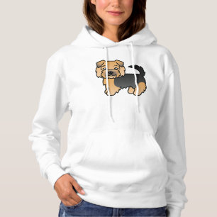Sudadera Dibujo de perro de dibujos animados de Black And T