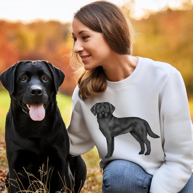 Sudadera Dibujo de perro de dibujos animados Labrador Retri (Please note: This image is a digital mockup.)
