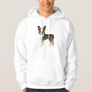 Sudadera Dibujo de perro de dibujos animados lindo Boston T