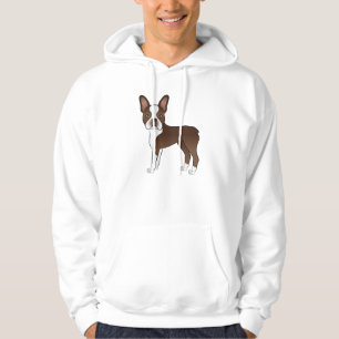 Sudadera Dibujo de perro de dibujos animados lindo Boston T