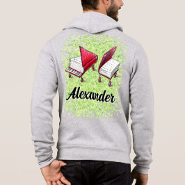 Sudadera Dibujo de pintura de crema de limón, esbozos de li