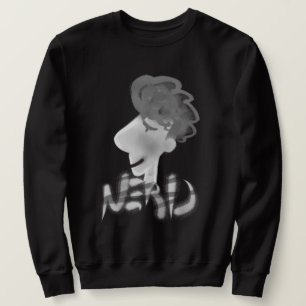 Sudadera Dibujo del Personalizado de Guay Funny Nerd Guy