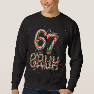 Sudadera Dibujo divertido de bastón de caramelo de Navidad