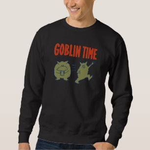 Sudadera Dibujo Divertido de Duende con Hongo Caprichoso
