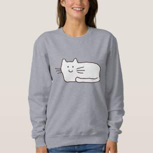 Sudadera Dibujo divertido de gato de dibujos animados
