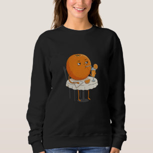 Sudadera Dibujo divertido de humor de fruta de jugo de nara