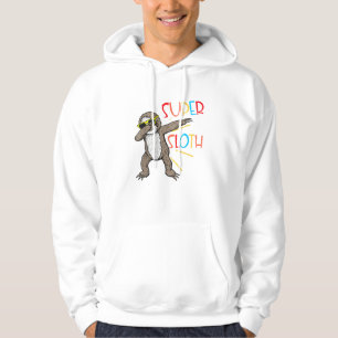 Sudadera Dibujo Divertido de Super Perezoso Superhéroe Bail