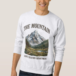 Sudadera Dibujo Montaña Creación de Dios Cristiano