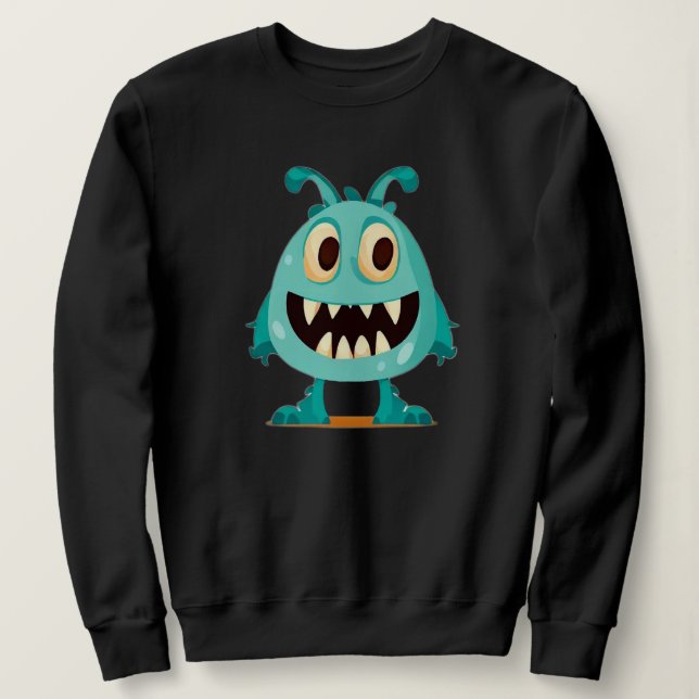 Sudadera Dibujos animados de Halloween y monstruos (Anverso del diseño)