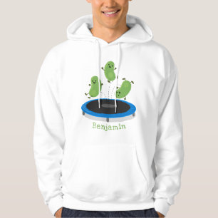Sudadera Dibujos animados de judías verdes divertidas en tr