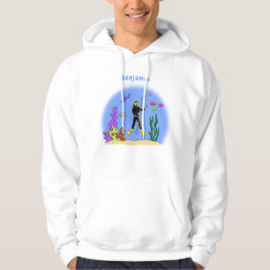 Sudadera Dibujos animados divertidos de buzos y criaturas m