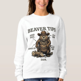 Sudadera Dibujos divertidos de castores vaqueros del Salvaj