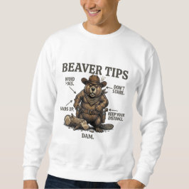 Sudadera Dibujos divertidos de castores vaqueros del Salvaj