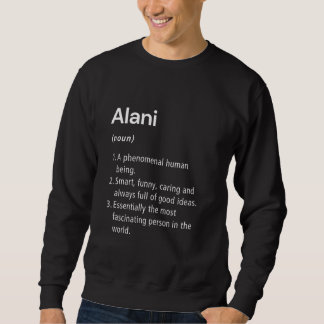 Sudadera Diccionario divertido de definición de nombre alan