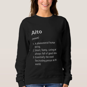 Sudadera Diccionario divertido de definición de nombre de á