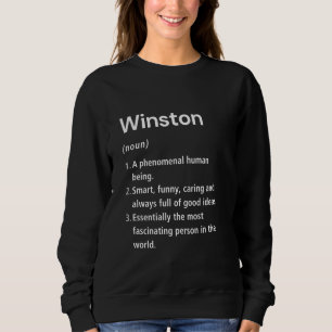Sudadera Diccionario divertido de definición de nombre Wins