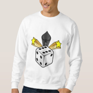 Sudadera Dice en Poker con Espadas y Estrellas