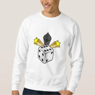 Sudadera Dice en Poker con Espadas y Estrellas