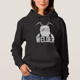 Sudadera Dicho de casco de soldador para orgulloso metalúrg