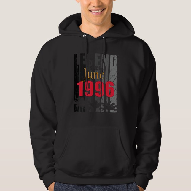 Sudadera Dicho de nacimiento de junio de 1996 (Anverso)