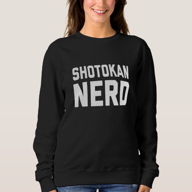Sudadera Dicho japonés de karate marcial nerd Shotokan (Anverso)