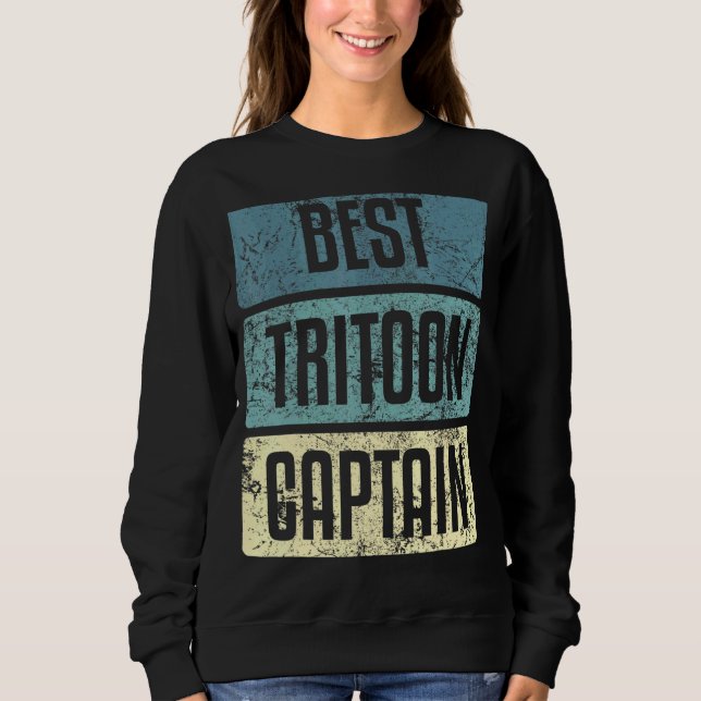 Sudadera Dichos de barco del mejor capitán Tritoon (Anverso)