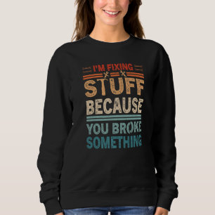 Sudadera Dichos de ingeniería y mecánica vintage para hombr