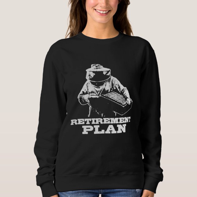 Sudadera Dichos de Jubilación Jubilado Plan Apicultor (Anverso)
