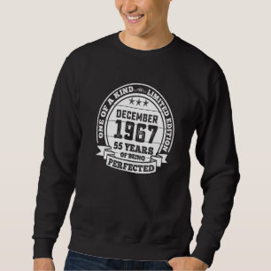 Sudadera Diciembre 1967 55º Cumpleaños 55 Años De Ser Por