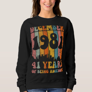 Sudadera Diciembre de 1981 Increíble desde el 41º cumpleaño