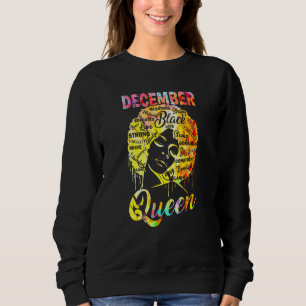 Sudadera Diciembre Reina Mujer Negra Afro Pelo Natural Afro