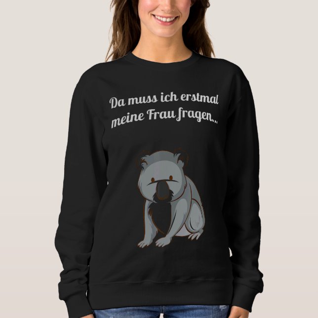 Sudadera Diciendo con Koala dulce (Anverso)