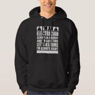 Sudadera Diciendo Liniero Eléctrico Electricista Industrial