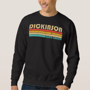 Sudadera Dickinson Y North Dakota City Home Roots Retro 8