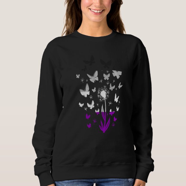 Sudadera Diente de León Asexual de Otoño Mariposa Asexualid (Anverso)