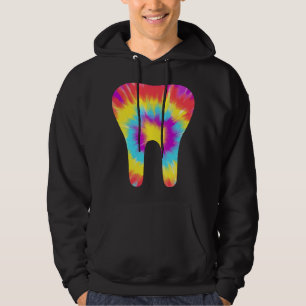 Sudadera Diente de Tie Dye Dentista de los 60s Asistente de