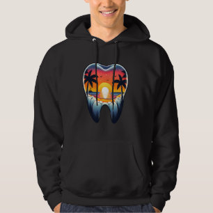 Sudadera Diente Dentista Cuto Palm Trees Dental Hygien