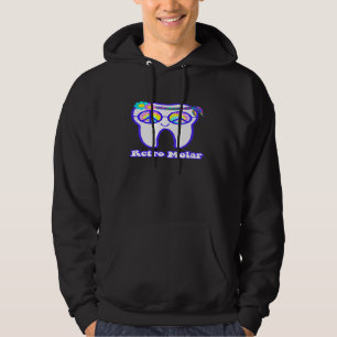 Sudadera diente retro molar hippie paz higienista dental de