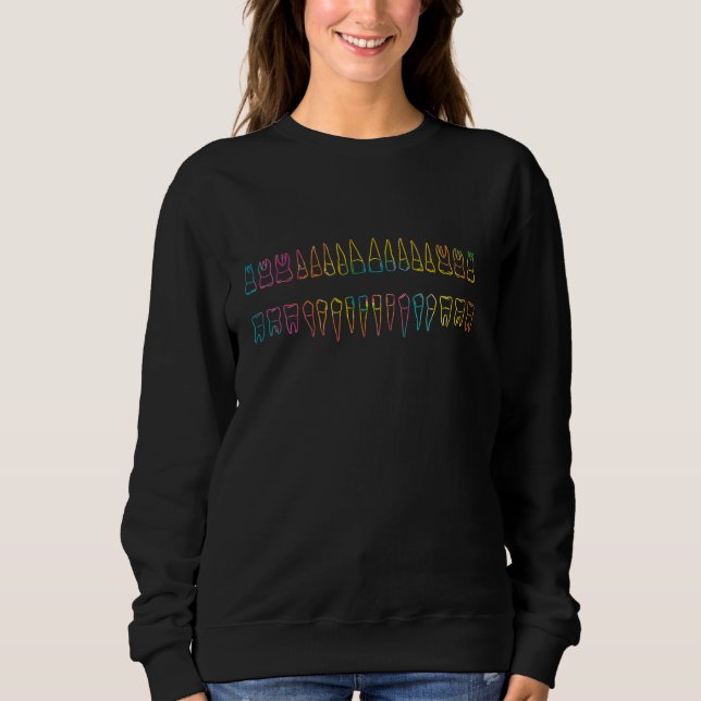 Sudadera Dientes adultos dentistas (Anverso)
