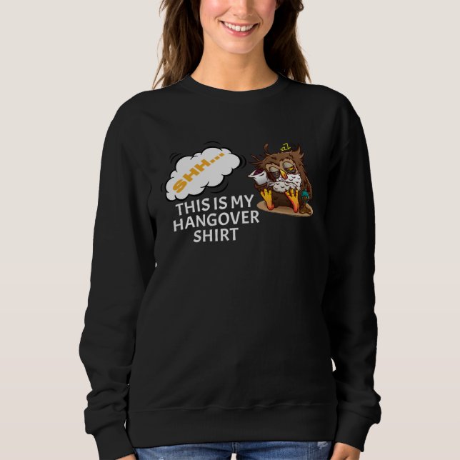 Sudadera Dies ist mein Kater Sleep Owl Coffee Break Pillow (Anverso)