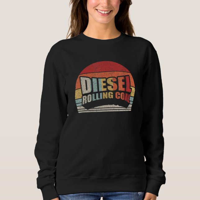 Sudadera Diesel Motor Diesel Diesel Funny Rolling Coal Retr (Anverso)