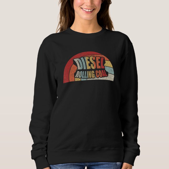 Sudadera Diesel Motor Diesel Diesel Funny Rolling Coal Retr (Anverso)