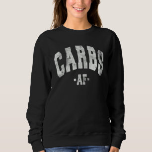 SUDADERA DIETA ALTA EN CARBOHIDRATOS CARBS FRASE DIVERTIDAS