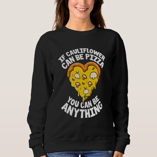 Sudadera Dieta vegetariana a base de plantas de pizza de co (Anverso)